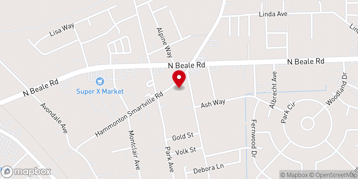 Map showing location of Victory Alliance Church
