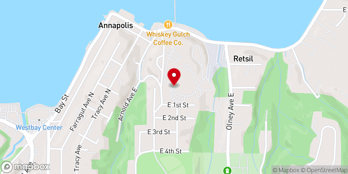 Map showing location of Washington Veterans Home