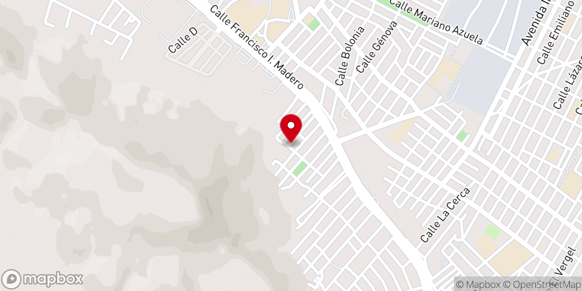 Map showing location of Iglesia Bautista Misionera Betesda