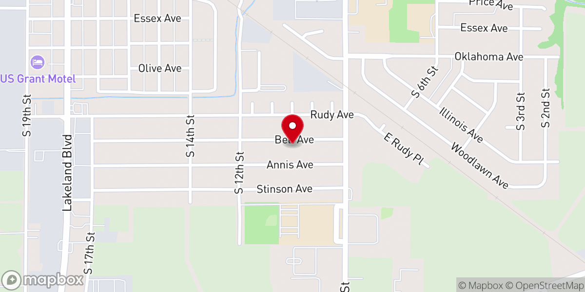 Map showing location of Free Methodist Parsonage
