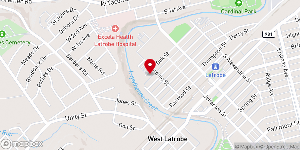 Map showing location of St Stephen's AME Church