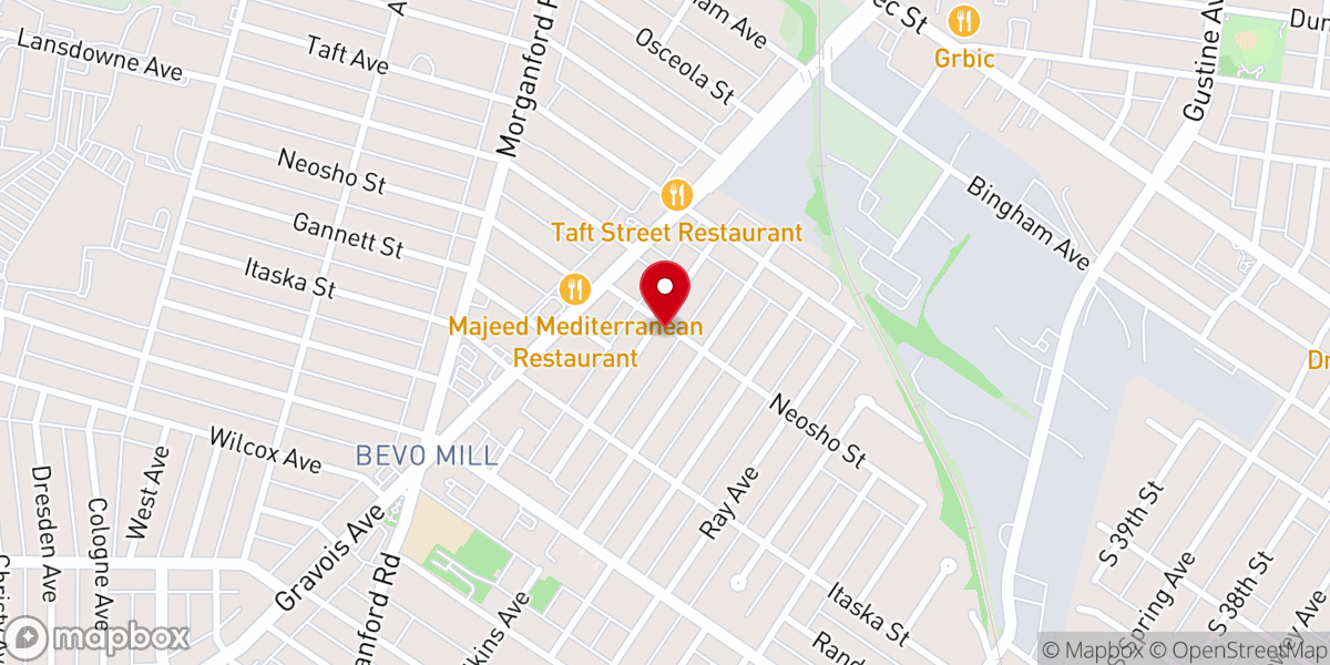 Map showing location of STL Potter's House Christian Church