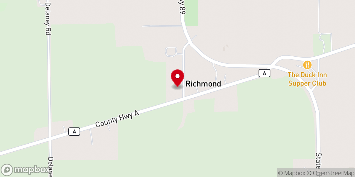 Map showing location of Richmond United Methodist Church