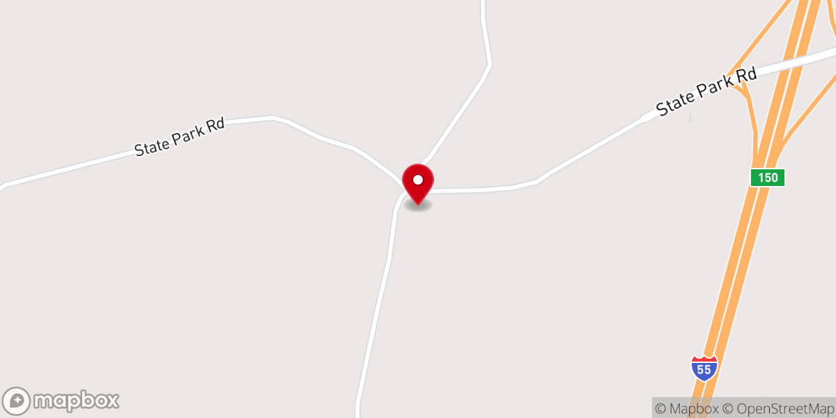 Map showing location of Georgeville United Methodist Church