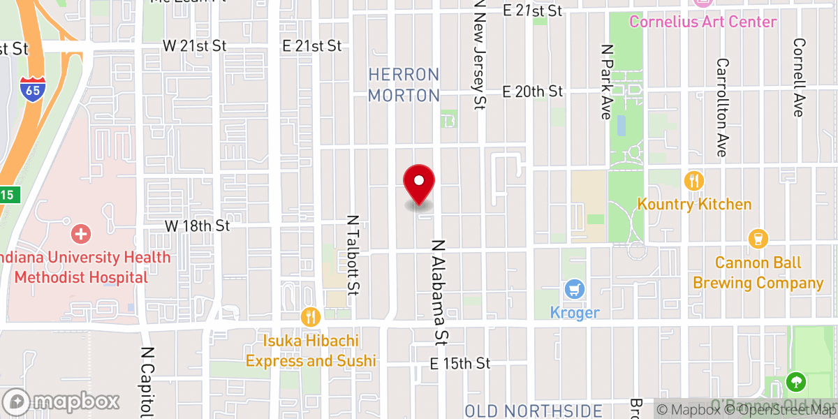 Map showing location of New Revelation Baptist Church