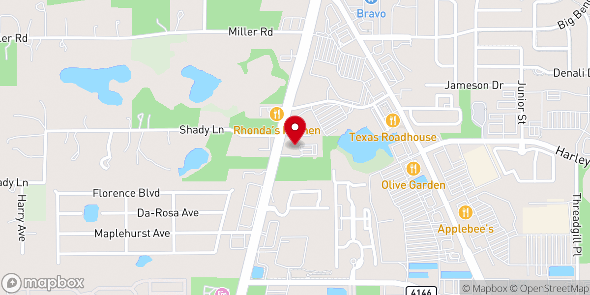 Map showing location of Emmaus Lutheran Church