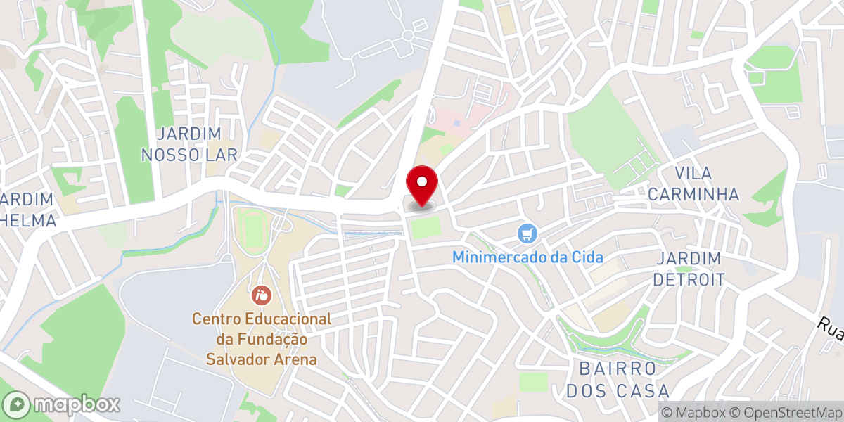 Map showing location of Igreja Pentecostal Deus Amor Vila Vitoria
