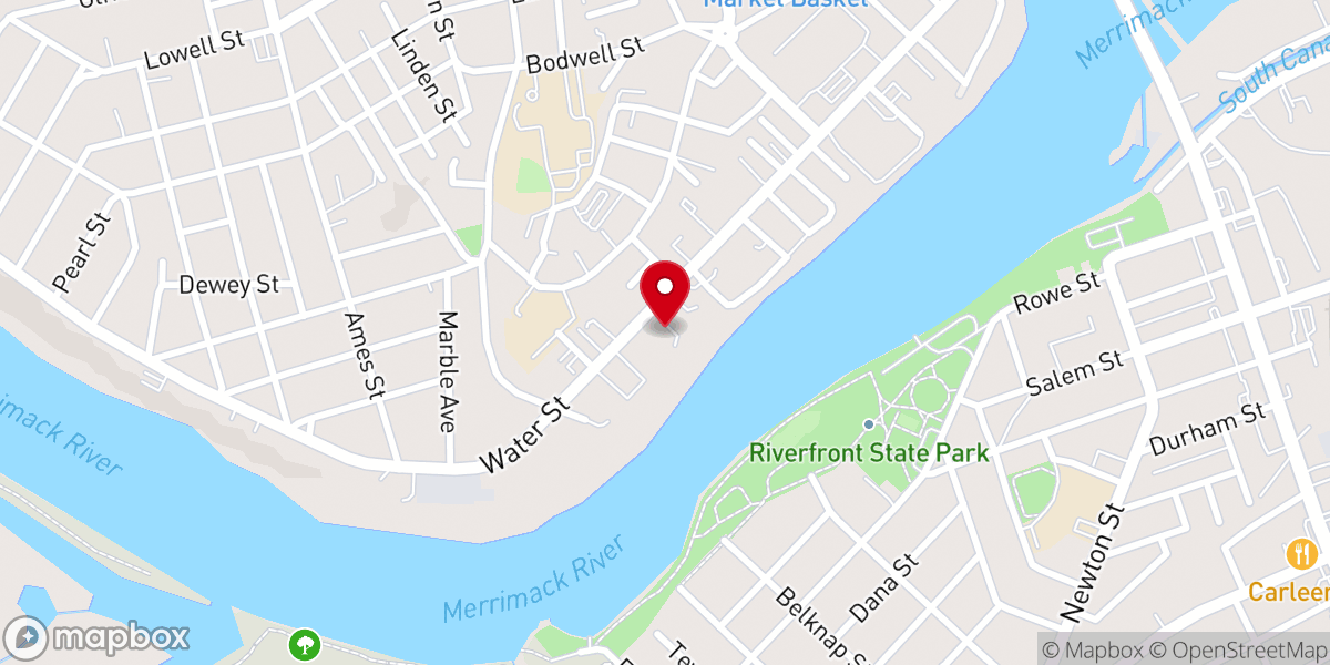 Map showing location of United Riverside Congregational Church