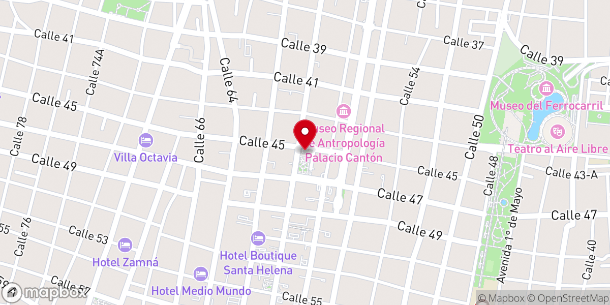 Map showing location of Parroquia Santa Ana