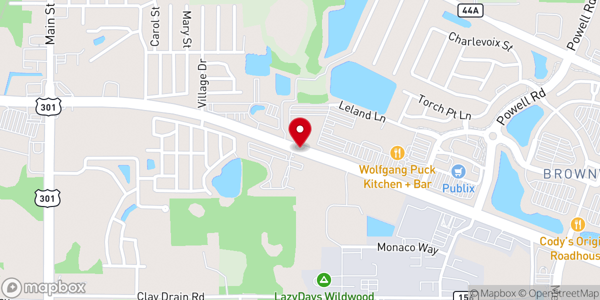 Map showing location of New Life Center Ministries Inc