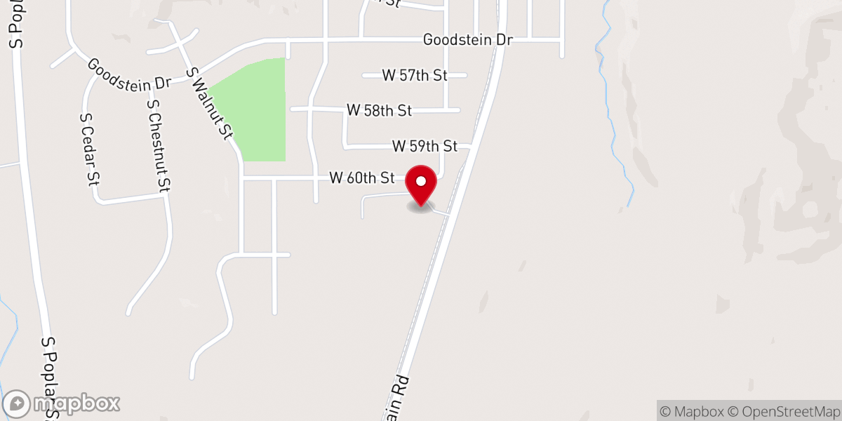Map showing location of Lord of Lords Lutheran Church