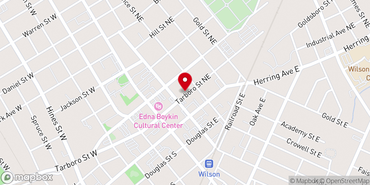 Map showing location of First Christian Church