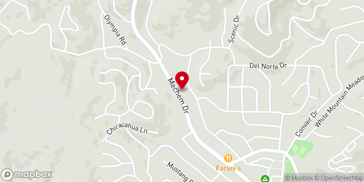 Map showing location of Ruidoso Word Ministries