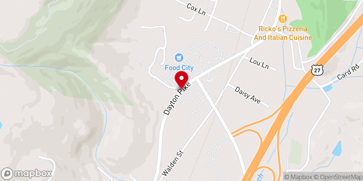 Map showing location of Stuart Heights Baptist Church Soddy Daisy Campus