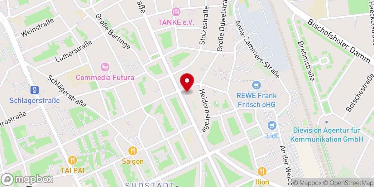 Map showing location of Ev.-Luth. Nazarethkirche