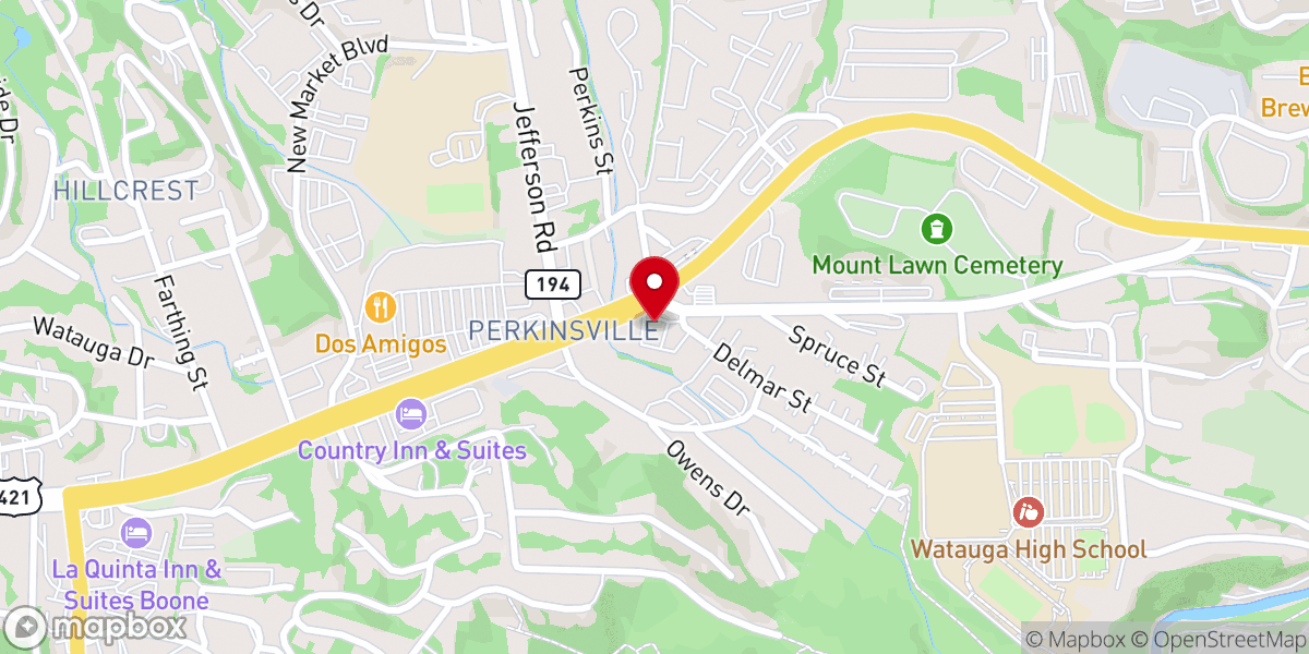 Map showing location of Cornerstone Summit Church