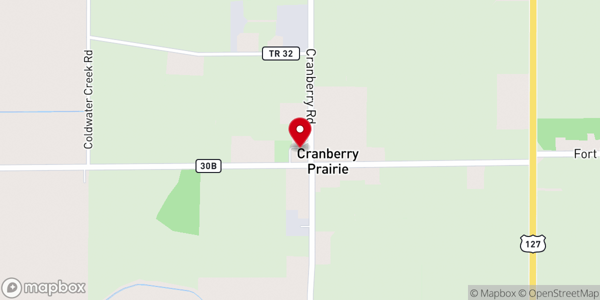 Map showing location of St. Francis Catholic Church