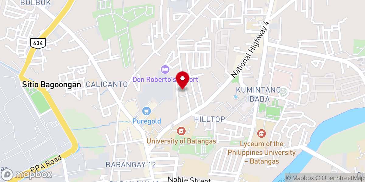 Map showing location of Good Shepherd Baptist Church