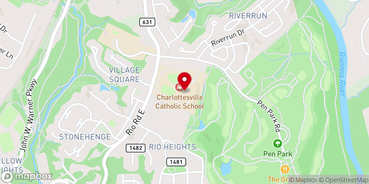 Map showing location of Saint Dunstan Chapel