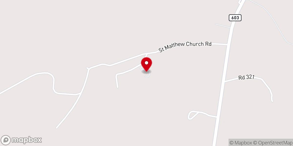Map showing location of Saint Matthew the Apostle Catholic Church