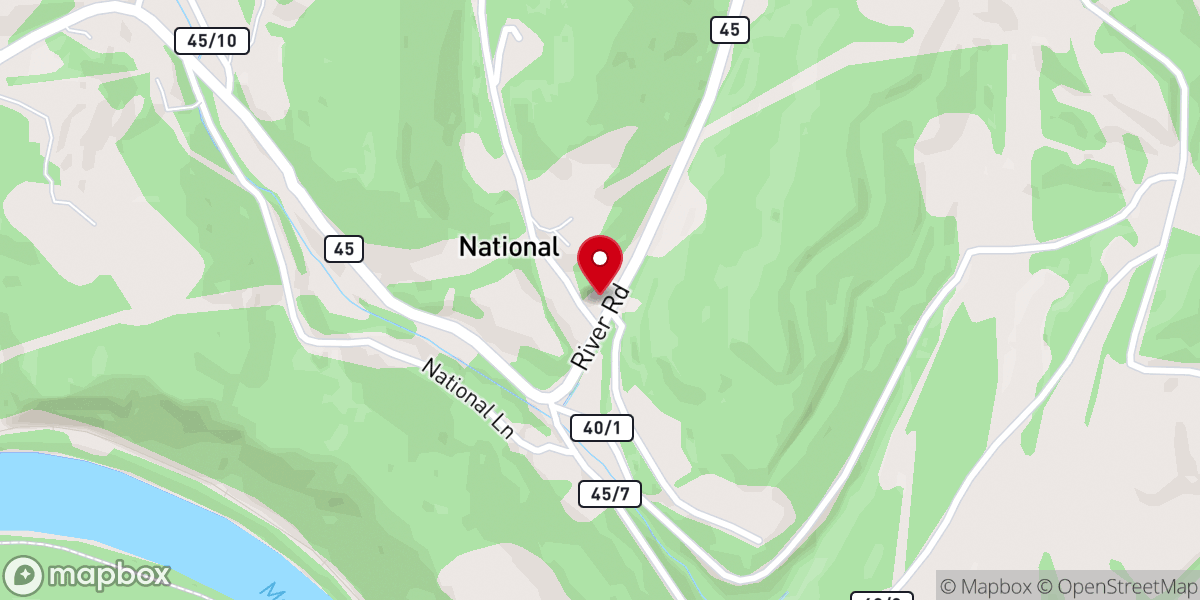 Map showing location of National Church of God