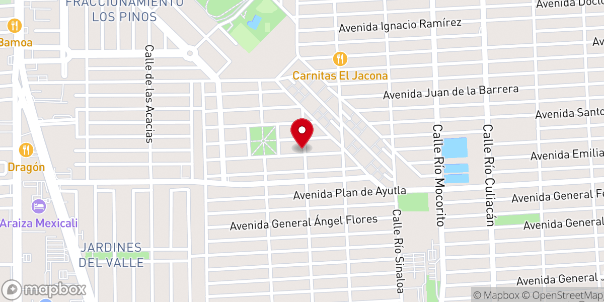 Map showing location of Capellania Cristo Sacerdote y Rey