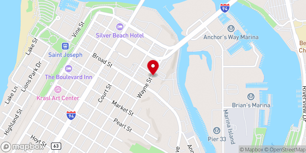Map showing location of St. Vincent de Paul Society