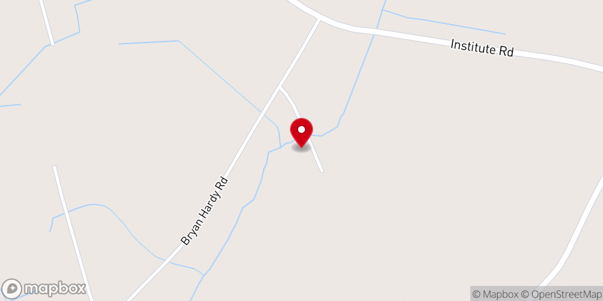 Map showing location of Jumping Run Church