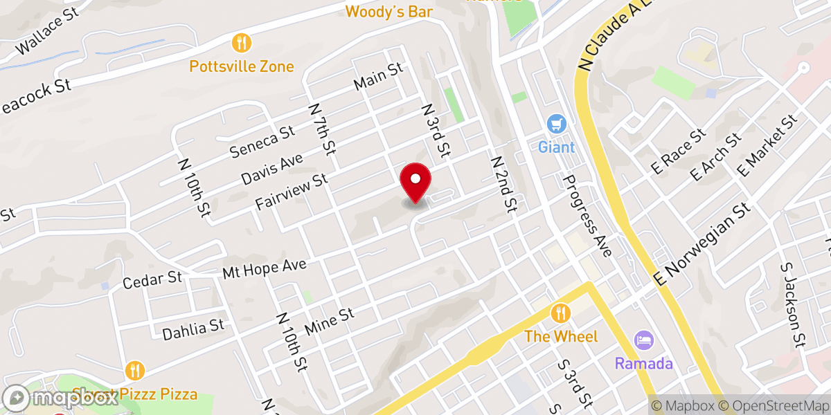 Map showing location of Salvation Army