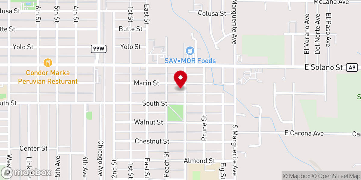 Map showing location of Family Bible Church