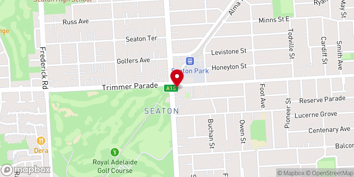 Map showing location of Baptist Church (S AB U)