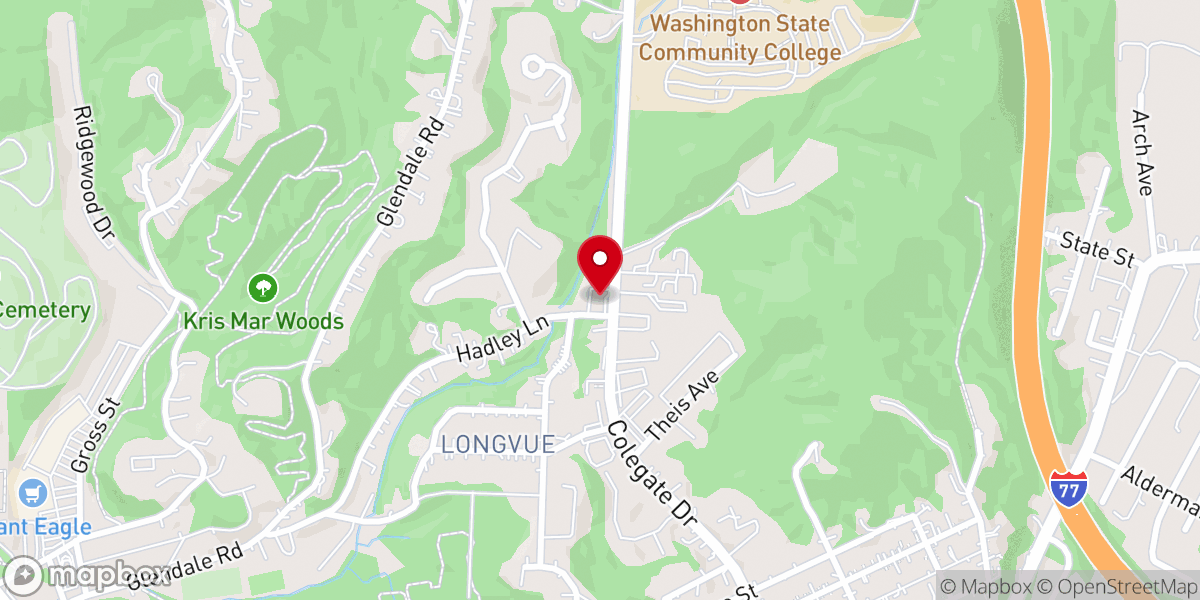 Map showing location of Marietta Church of God Food Pantry - Food Distribution Center