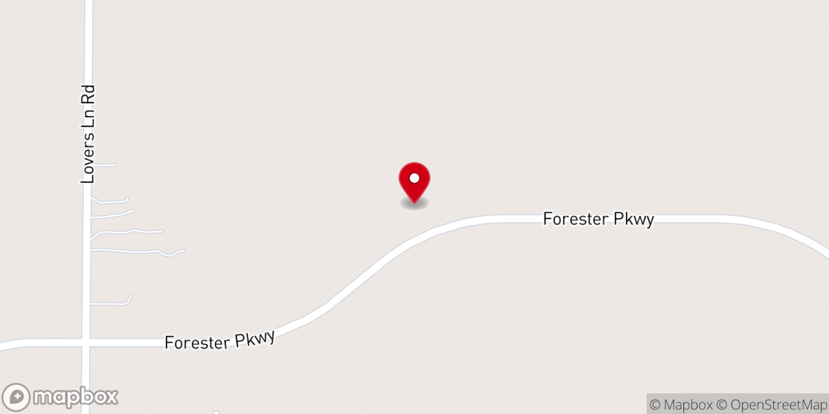 Map showing location of Forrester CommunityChurch