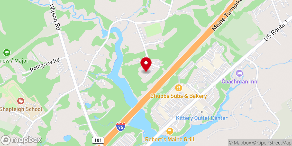Map showing location of Faith Baptist Church