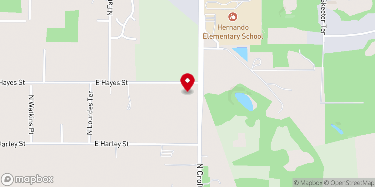 Map showing location of Trinity Independent Baptist Church