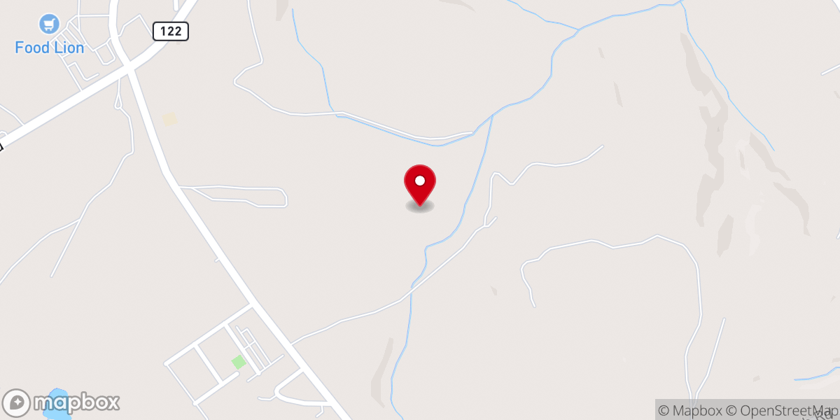 Map showing location of Nester Curtis E