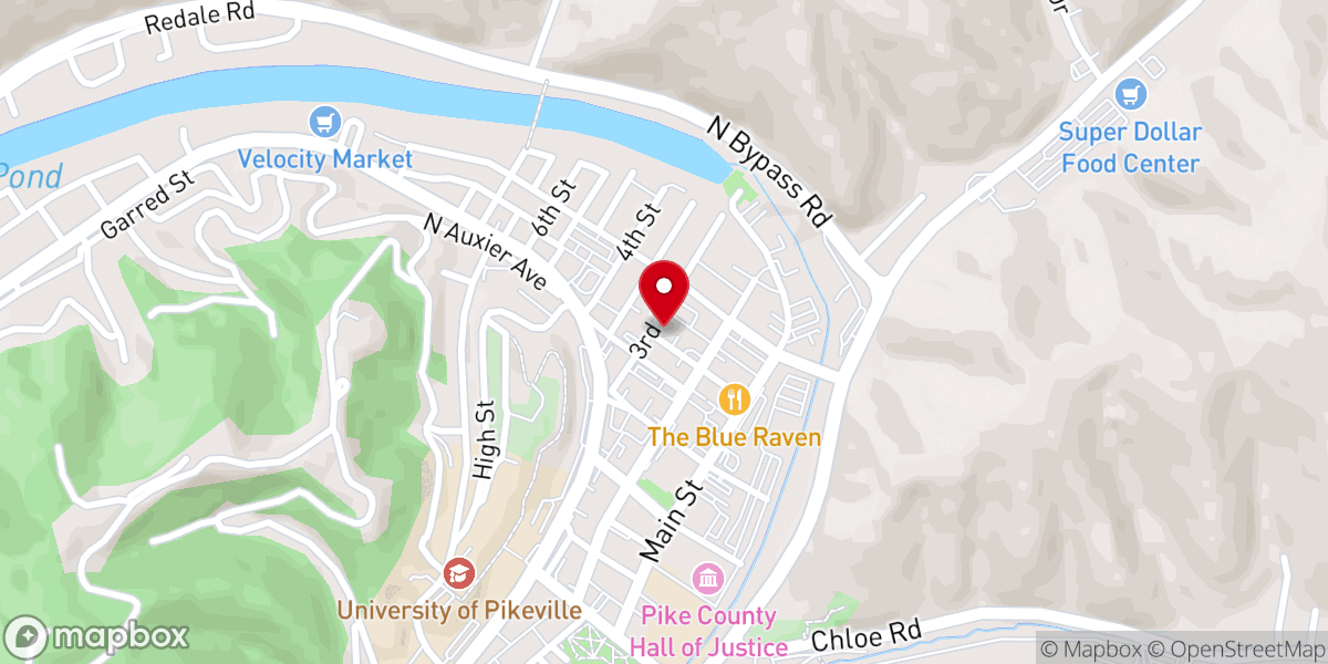 Map showing location of Church of Christ