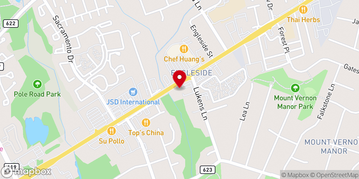 Map showing location of Divine Grace International Church