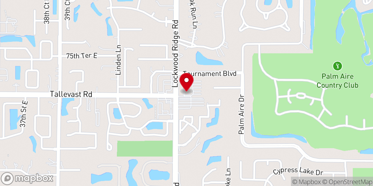 Map showing location of St. Barbara Greek Orthodox Church