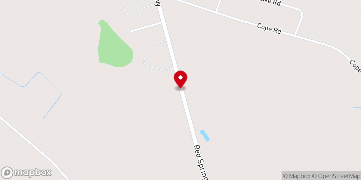 Map showing location of Antioch Chapel