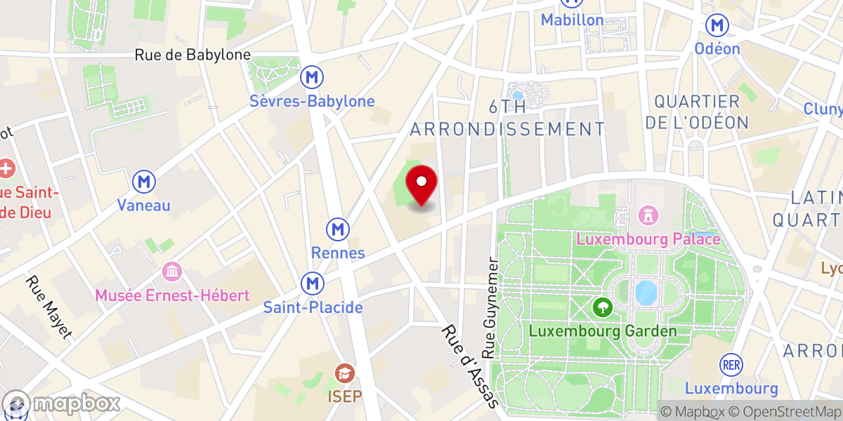 Map showing location of Église catholique Saint-Joseph-des-Carmes