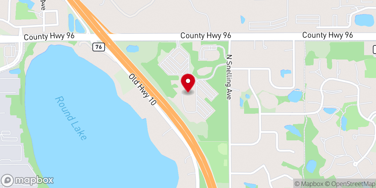Map showing location of North Heights Church