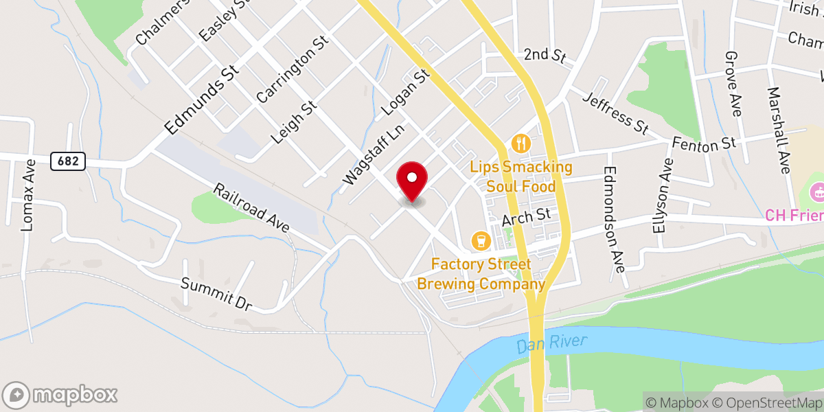 Map showing location of Wagstaff P H