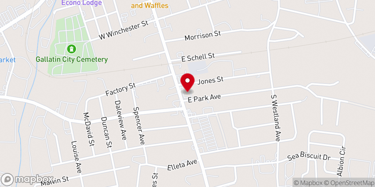 Map showing location of City Light Baptist Church