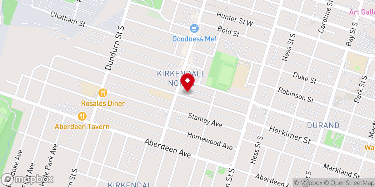 Map showing location of St. Joseph's Church