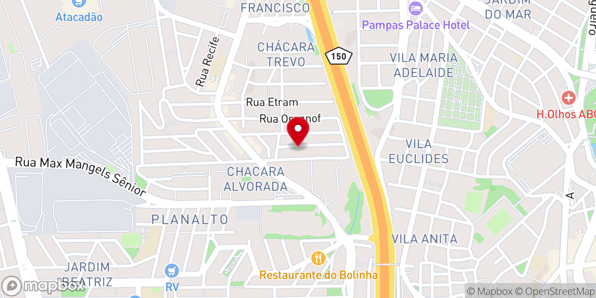 Map showing location of Igreja Evangélica Assembléia de Deus Ministério São Bernardo
