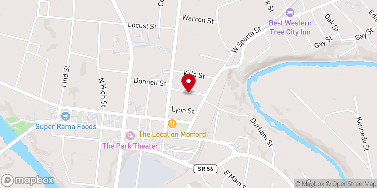 Map showing location of Faith Trinity Assemblies of Spencer Inc