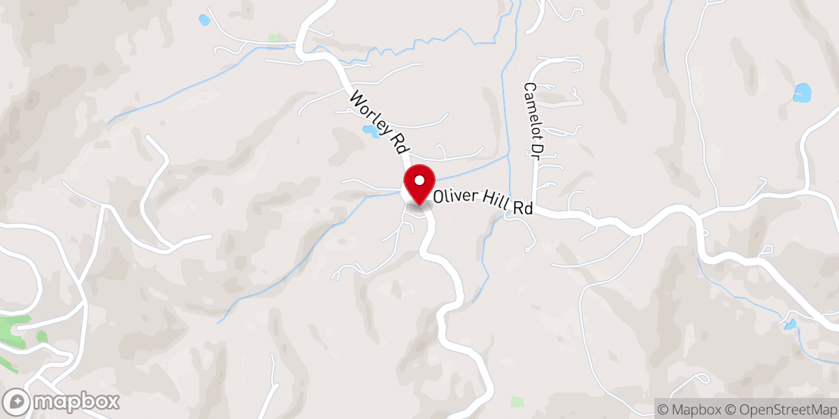 Map showing location of Bethany Church