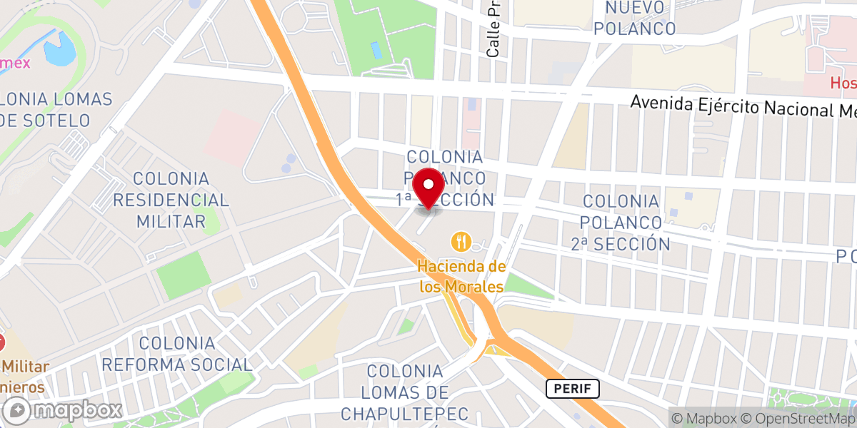Map showing location of Parroquia Francesa - Cristo Resucitado y Nuestra Señora de Lourdes