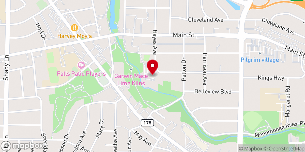 Map showing location of Grace Evangelical Lutheran School